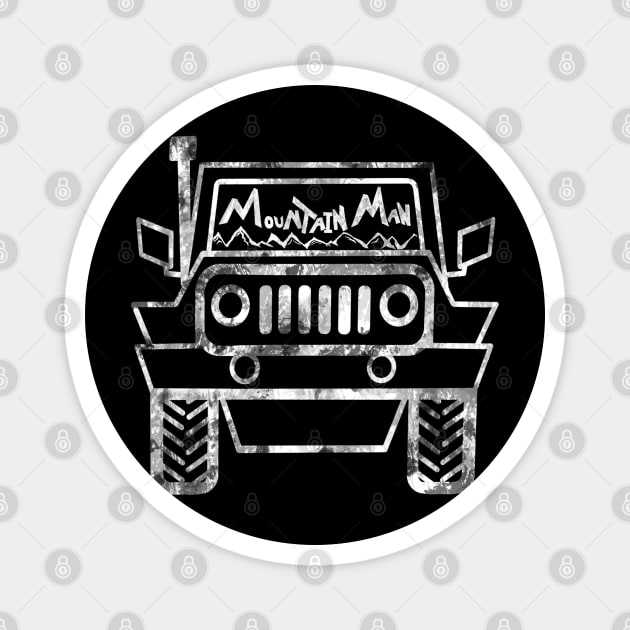 Mountain Man Jeep Life rubicon wrangler renegade Cj-5 cj-7 wander more wanderlust off road 4 x 4 Magnet by BrederWorks